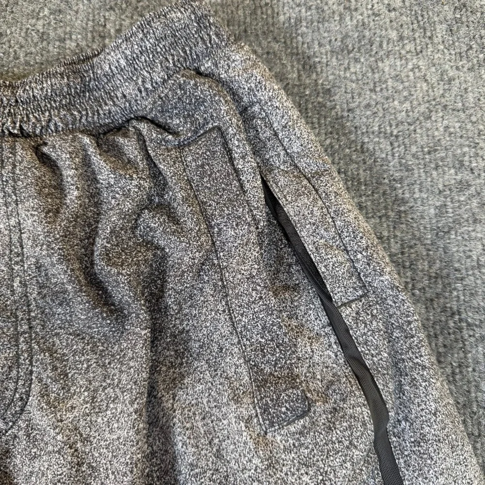 Lululemon Mens Surge Short 7 Inch Liner Grey Space Dye Athletic Gym Shorts #3376